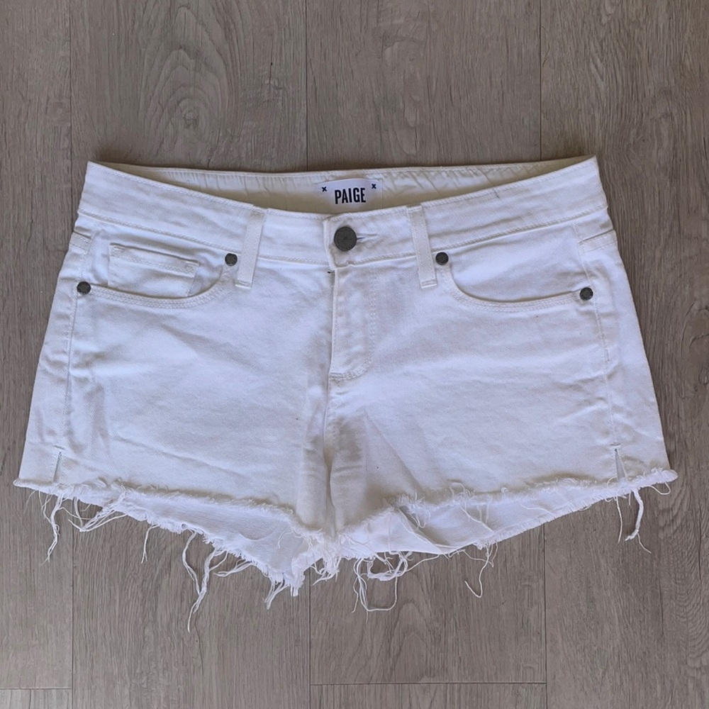 Classic White Jean Shorts